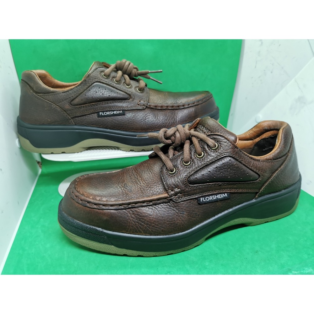 Florsheim Work Compadre Comp. Toe Brown Leather O… - image 1